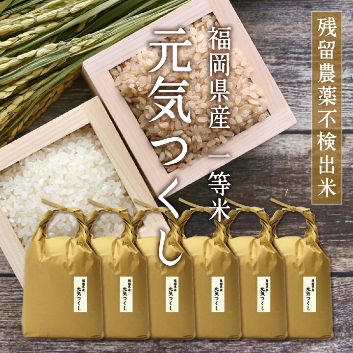楽天市場】【新米入荷待ち】米 九州のお米 元気つくし [一等米][特A米  