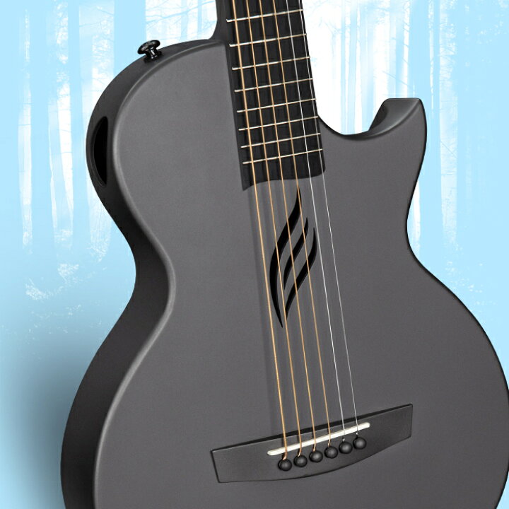 Enya Nova Go アコースティック ギター カーボン一体成型 ミニギター 初心者 キット ギターケース ストラップ 交換用弦  薄型ボディ【送料無料】 Enya Music Store