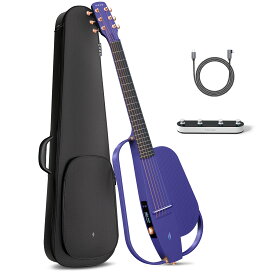 Enya NEXG 2 Basicアコースティックギター| エレキギター オールインワンスマートオーディオギター カーボンファイバー 80Wワイヤレス スピーカー、ワイヤレスペダル、ギターバッグ付き