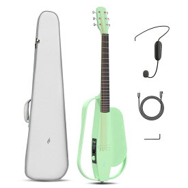 Enya NEXG SE アコースティックギター|スマートギター トラベルギター サイレントギター カーボンファイバー製 ワイヤレスヘッドセットマイク付き 30Wワイヤレス スピーカー