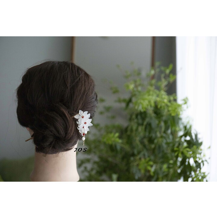 藤の花 かんざし 簪 1本 u字 髪飾り ヘアアクセサリー ドレス 発表会 和装 洋装 髪飾り 遠陽店