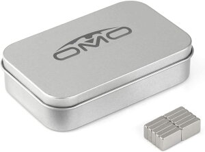 N35 角型 方形 13x8x3mm ネオジウム磁石 10個/50個セット ネオジムマグネット ニッケルメッキ 専用ケース付き 科学実験 生活収納 オフィス汎用