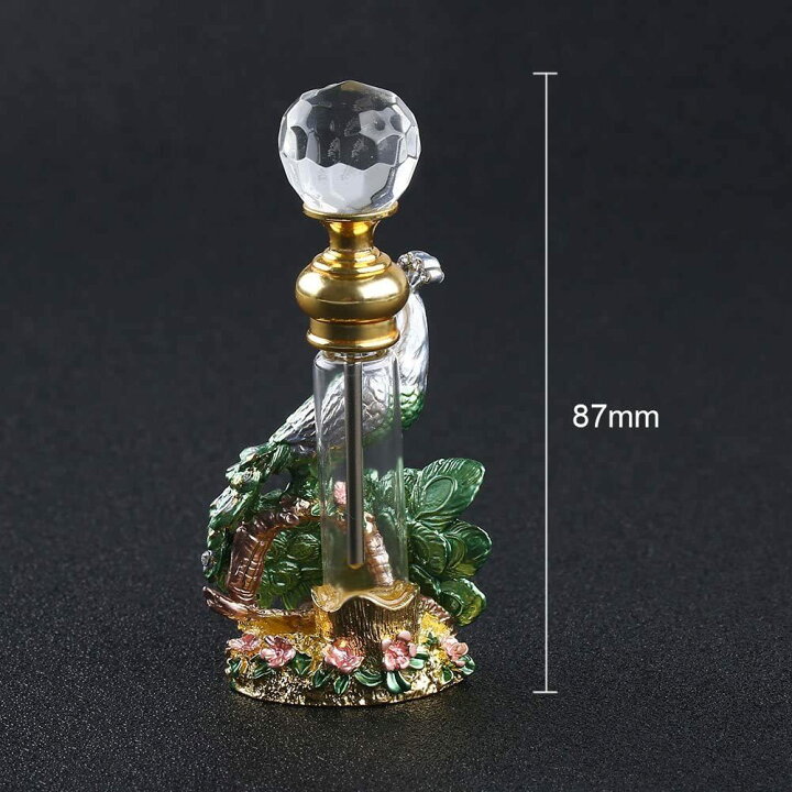 公式】 高品質 美しい香水瓶 4ML アロマボトル プレゼント 綺麗アンティーク風 孔雀 結婚式 飾り 詰替容器・アトマイザー VERY100 高品質 美しい香水瓶 4ML アロマボトル 綺麗アンティーク風 鳥と花 詰替用ボトル 空き プレゼント 結婚式 飾り