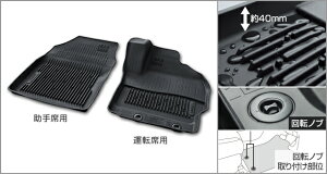 トヨタ純正 ヤリスクロス用スノー・レジャー用 フロアマット縁高タイプ 運転席・助手席セットディーラーオプション品MXPB10 MXPB15MXPJ10 MXPJ15