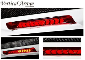 AVEST アベストVertical ArrowヴァーティカルアローLED ハイマウントストップランプ30系アルファードアルファードハイブリットレンズカラー レッド 赤流れるウィンカー搭載