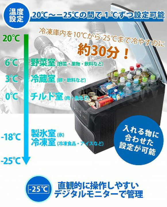 楽天市場】AVEST アベスト車載用冷凍冷蔵庫ポータブル冷凍冷蔵庫26L AV 