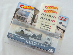 YRNVzbgEB[ HOTWHEELS`[gX|[gTEAM TRANSPORTSKYLINE GT-R(BNR34) AERO LIFT1/64XP[ fJ[jbT zr[ J[gC ~jJ[