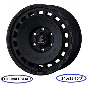 �E�F�b�Y �A�h�x���`���[MUD VANCE DX�z�C�[���̂� 4�{�Z�b�g�z�C�[���C���`���F�I�����J���[�FFULL MAT BLACK14 or 15 ×4.5J +45PCD100 4�� M12�y������ �K��