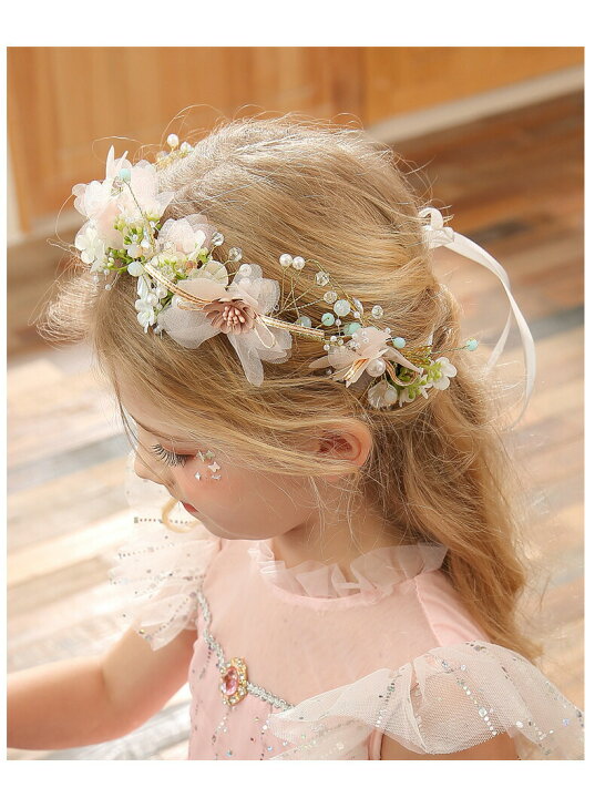 ヘアアクセサリー 髪飾り 子供 ハンドメイド 女の子 レディース 花 ピアノ 発表会 蝶々 ちょうちょ フラワー 手作り ホワイト リボン ピンク クリスタルビーズ ラインストーン パールビーズ ティアラ カチューシャ 結婚式 ブライダル ウエディング 写真撮影 ... handmade キッズアクセサリー5点セットᙏ̤̫͚ ♥︎︎∗︎*゜ ピンク 花 蝶々