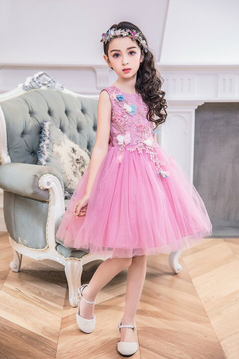 楽天市場 ドレス 女の子 フォーマルドレス 子供服 ピンク パステルカラー 花柄 発表会 ピアノ 発表会 舞台 結婚式 お出かけ ミニドレス フォーマル ワンピース 子供フォーマル 入学式 卒業式 上品 結婚式 お祝い プレゼント ギフト ピンク 6122 イーワンズ楽天市場店