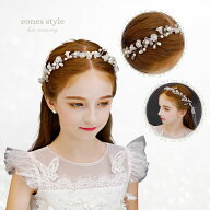 ヘアアクセサリー 髪飾り ヘッドドレス 子供 レディース 花冠 ピアノ発表会 女の子 キッズ 花 あさがお …
