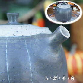 おしゃれ 急須 ティーポット 500cc「ストライプ」信楽焼（しがらきやき） スカーレット 陶器 焼物 丸十製陶 日本製 キッチン 小物 食器 古民家カフェ 茶器