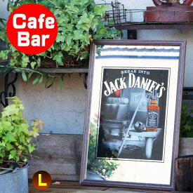 パブミラー　バーミラー　鏡 壁掛け ジャックダニエル　ビリヤード（Jack Daniel's　アイリッシュバー　カフェ 風　おしゃれ　男前　大人の インテリア　雑貨　 ビール お酒 　看板 ワイン　バー用品 カクテルグッズ）