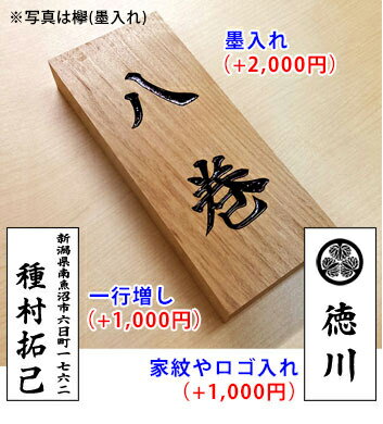 楽天市場 桜 天然木 表札 木製 ネームプレート 戸建 新築 アパート 事務所 オーダー 210mm mm 30mm だるま穴 取り付けビス付き 笑印堂