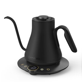 【お買い物マラソン10%OFF】エペイオス公式 EPEIOS 電気ケトル ドリップケトル Lite 0.9L 1℃単位温度調節&保温 コーヒーケトル 湯沸かし 細口 ステンレス おしゃれ スタイリッシュ 電気ポット ドリップ ギフト プレゼント