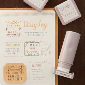 デイリーログスタンプ シヤチハタ Daily Log Stamp 手帳デコ 手帳スタンプ 記録スタンプ