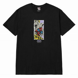 ハフ スパイダーマン HUF X SPIDER-MAN Tシャツ 半袖 MARVEL マーベル コラボ SKATE スケート STREET ストリート アメリカブランド レターパックプラス可