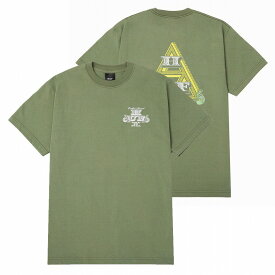 ハフ HUF Tシャツ 半袖 黒 グリーン 水色 BLACK SKY GREEN SKATE スケート STREET ストリート アメリカブランド