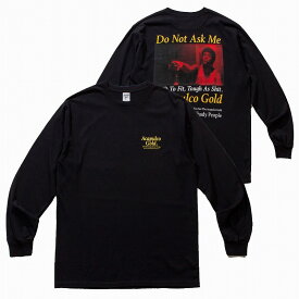 アカプルコゴールド ACAPULCO GOLD ロンT 長袖 Tシャツ 黒 BLACK ヘビーオンス SKATE スケート アメリカ ストリートブランド