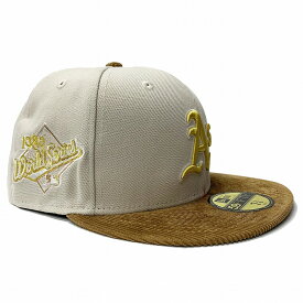 ニューエラ NEWERA キャップ フィッティド 59fifty FITTED コーデュロイ MLB OAKLAND ATHLETICS アスレチックス STREET ストリート アメリカ規格