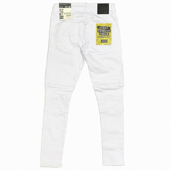 楽天市場】スパークデニム SPARK DENIM スキニー パンツ カーゴ 白 