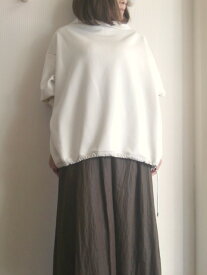 SIWALY シワリー ボトルネック 裏毛 プルオーバー オーバーサイズ フリーサイズ カットソー オフ 大人可愛い 秋冬 おしゃれ 洗える レディース 送料無料