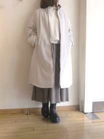 SIWALY fluid シワリー フルイドリバーシブル 中綿 コート キルティング ミドル丈 スタンドカラー ベージュ 秋冬 おしゃれ 上品 レディース 送料無料