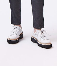 MAISON MAVERICK PRESENTS メゾン マヴェリック プレゼンツ メゾンマーベリック プレゼンツ ロゴ シューレース スニーカー 厚底 人工皮革 人気 綺麗め 可愛い 超軽量 ホワイト ブラック 22.5/23.0/23.5/24.0/24.5 レディース 送料無料