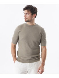 【PRIMA COLLECTION】シルクモックネックニット EPOCA UOMO エポカ トップス ニット ベージュ ネイビー【送料無料】[Rakuten Fashion]