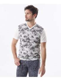 【PRIMA COLLECTION】十字ドット発砲プリントカットソー EPOCA UOMO エポカ トップス カットソー・Tシャツ ホワイト ブラック【送料無料】[Rakuten Fashion]