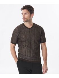 ストライプニットT EPOCA UOMO エポカ トップス ニット ブラック【送料無料】[Rakuten Fashion]