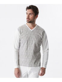 スネークパターンロンT EPOCA UOMO エポカ トップス カットソー・Tシャツ ホワイト ブラック【送料無料】[Rakuten Fashion]