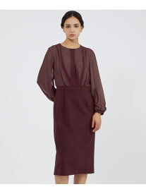 【SALE／30%OFF】24 TWENTY FOUR Noble コンビドレス EPOCA エポカ ワンピース・ドレス ワンピース ネイビー ワインレッド【RBA_E】【送料無料】[Rakuten Fashion]