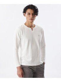 *Safari11月号掲載*ベロアジャージーキーネックカットソー EPOCA UOMO エポカ トップス カットソー・Tシャツ ホワイト ブラック【送料無料】[Rakuten Fashion]