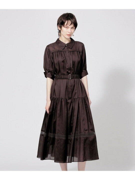 楽天市場】【SALE／40%OFF】ライトコットン シャツドレス【2023年春夏 