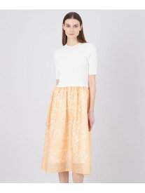 【SALE／75%OFF】【La maglia】 ジャカードコンビニットドレス EPOCA エポカ ワンピース・ドレス ワンピース オレンジ ネイビー【RBA_E】【送料無料】[Rakuten Fashion]