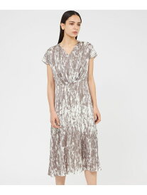 【SALE／40%OFF】アブストラクトプリント Vネックドレス EPOCA エポカ ワンピース・ドレス ワンピース ネイビー ベージュ【RBA_E】【送料無料】[Rakuten Fashion]