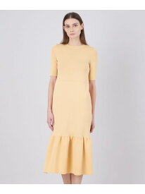 【SALE／50%OFF】メタルライクヤーンニット ペプラムヘムドレス EPOCA エポカ ワンピース・ドレス ワンピース オレンジ ネイビー【RBA_E】【送料無料】[Rakuten Fashion]