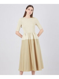 【SALE／50%OFF】ココテック タフタコンビニットドレス EPOCA エポカ ワンピース・ドレス ワンピース ネイビー ベージュ【RBA_E】【送料無料】[Rakuten Fashion]