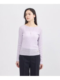 シアースラブニットプルオーバー EPOCA エポカ トップス ニット パープル ホワイト【送料無料】[Rakuten Fashion]