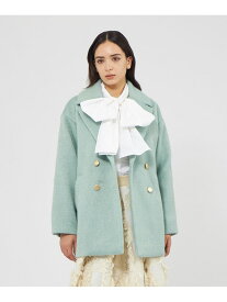 【SALE／53%OFF】【EPOCA STORIA】シャギーコート《WEB&EPOCA THE SHOP店舗限定》 EPOCA エポカ ジャケット・アウター ピーコート ベージュ ブルー【RBA_E】【送料無料】[Rakuten Fashion]