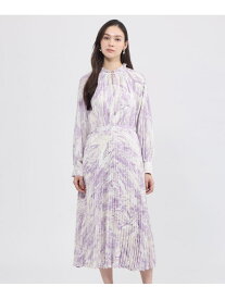 マーブルプリント プリーツドレス EPOCA エポカ ワンピース・ドレス ワンピース パープル ブラウン【送料無料】[Rakuten Fashion]