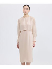 シフォンレイヤードドレス EPOCA エポカ ワンピース・ドレス ワンピース ネイビー ピンク【送料無料】[Rakuten Fashion]