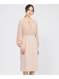 コンパクトダブルクロス シフォンコンビドレス EPOCA エポカ ワンピース・ドレス ワンピース ホワイト ネイビー ピンク【送料無料】[Rakuten Fashion]