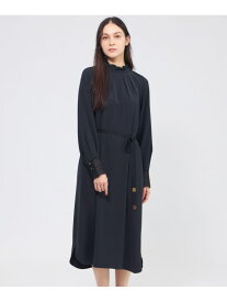 パウダリーダブルクロス レースコンビワンピース EPOCA エポカ ワンピース・ドレス ワンピース ネイビー【送料無料】[Rakuten Fashion]