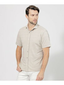 【SALE／50%OFF】シャドー千鳥シャツ EPOCA UOMO エポカ トップス シャツ・ブラウス ブラック ベージュ【RBA_E】【送料無料】[Rakuten Fashion]
