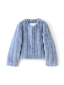 【SALE／40%OFF】【LEMONPLET】エコファーショートジャケット《WEB&EPOCA THE SHOP店舗限定》 EPOCA エポカ ジャケット・アウター その他のジャケット・アウター ブルー ピンク【RBA_E】【送料無料】[Rakuten Fashion]
