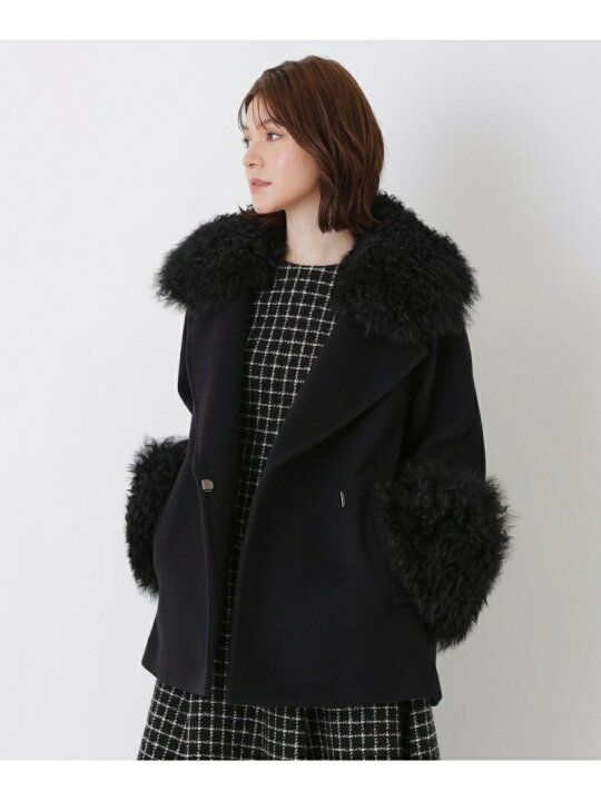 楽天市場】【SALE／50%OFF】ムートンコンビ ウールコート EPOCA エポカ  