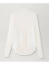 【near.nippon】ストレッチレース切替トップス《WEB&EPOCA THE SHOP店舗限定》 EPOCA エポカ トップス カットソー・Tシャツ ホワイト【送料無料】[Rakuten Fashion]
