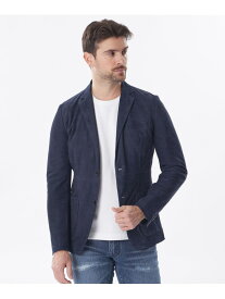 【PRIMA COLLECTION】カーフヌバックレザージャケット EPOCA UOMO エポカ ジャケット・アウター テーラードジャケット・ブレザー ネイビー【送料無料】[Rakuten Fashion]